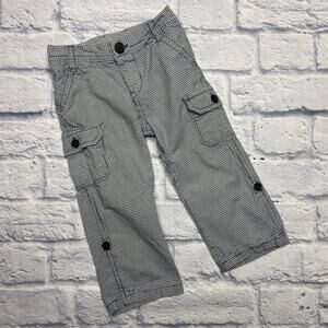 babyGap Plaid Pants/Capri's in Blue/White